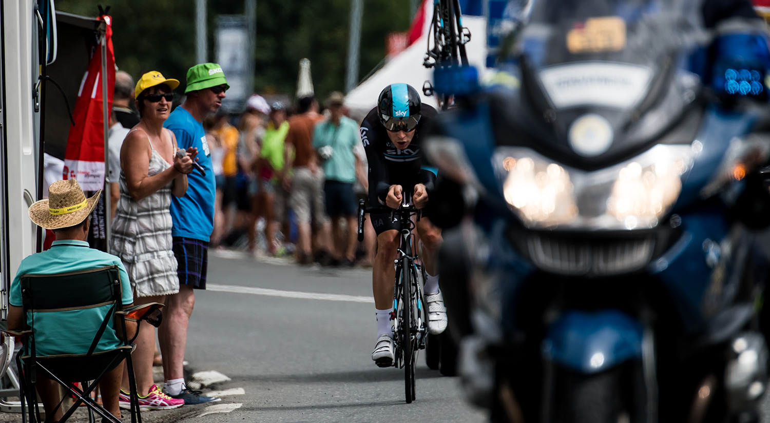 Luke Rowe, Team Sky. Stage 18