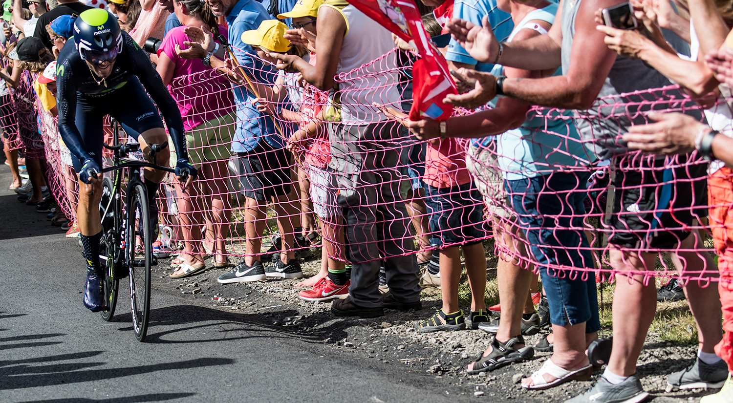 	Alejandro Valverde, Movistar Team. Stage 18