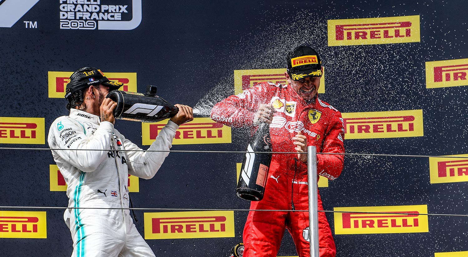 Lewis Hamilton & Charles Leclerc, French Grand Prix,  2019