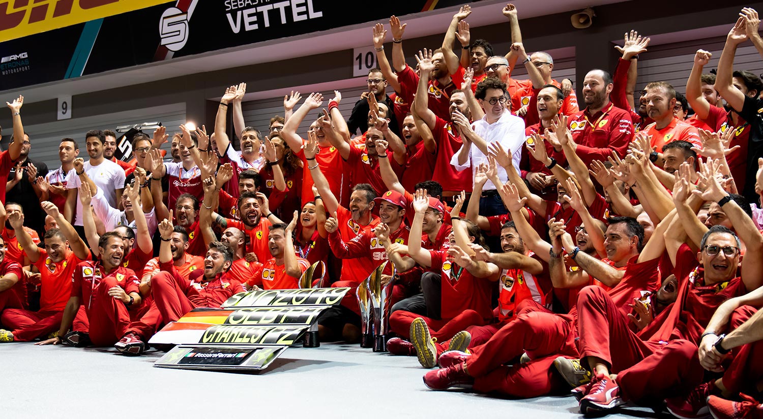 Charles Leclerc & Sebastian Vettel - Ferrari, Singapore Grand Prix,  2019