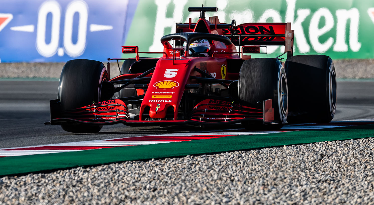 Sebastian Vettel - Ferrari, Winter Testing, Circuit de Catalunya,  2020