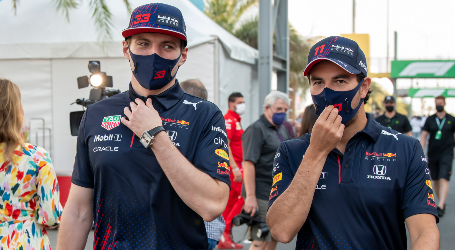 Max Verstappen & Sergio Perez - Red Bull Racing, Losail Circuit, 2021