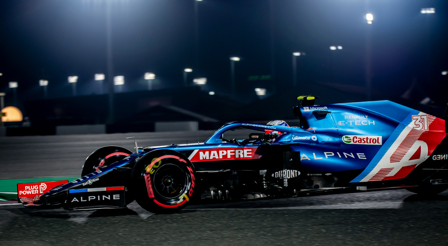 Esteban Ocon - Alpine F1 Team, Losail Circuit, 2021