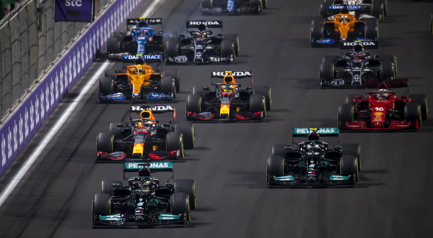 The start, Jeddah Corniche Circuit, 2021