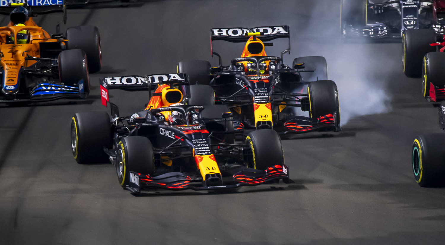 Max Verstappen & Sergio Perez - Red Bull Racing, Jeddah Corniche Circuit, 2021