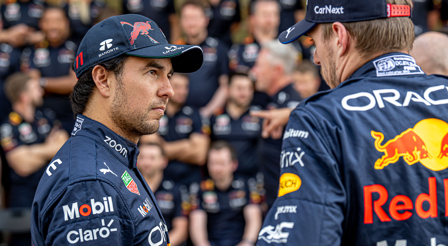 Sergio Perez and Max Verstappen, Yas Marina, 2022