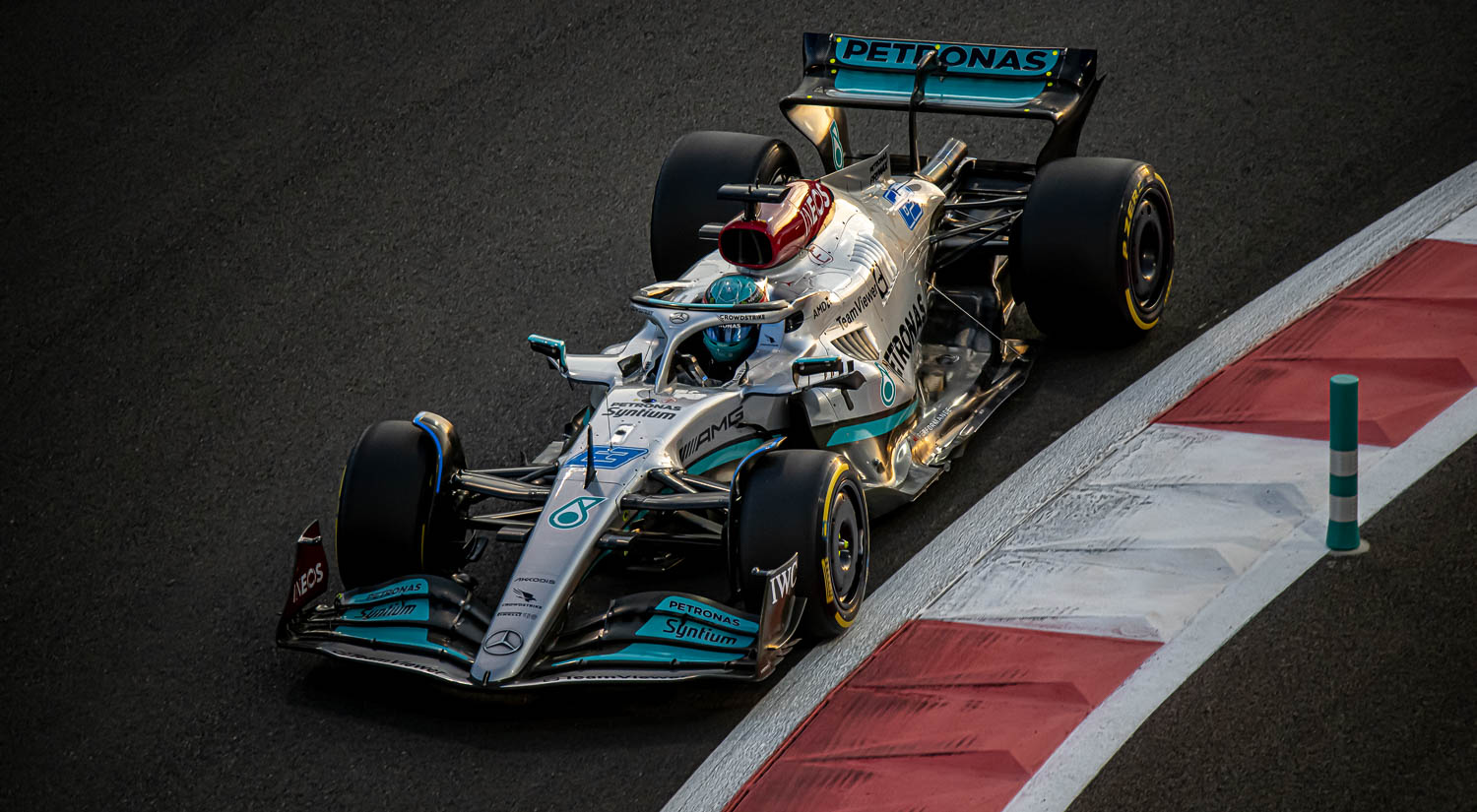 George Russell - Mercedes, Yas Marina, 2022