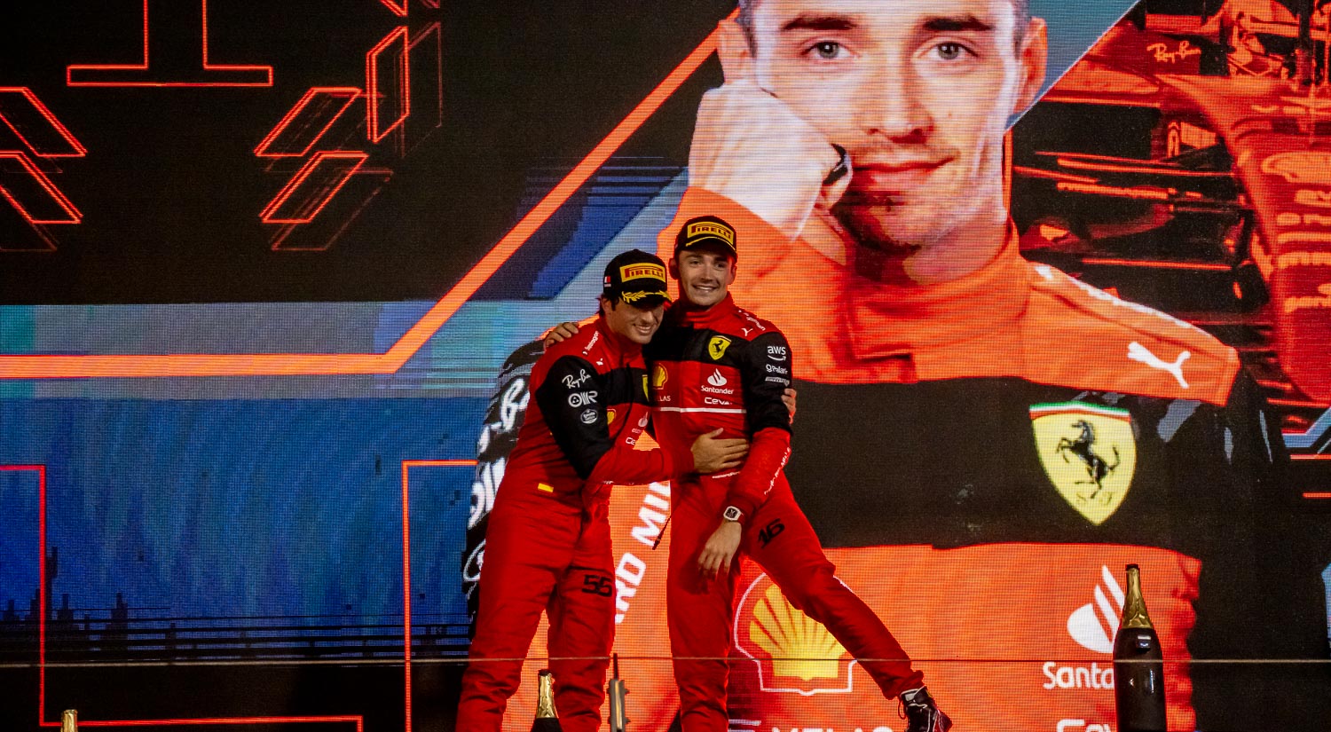 Charles Leclerc and Carlos Sainz Jr  - Scuderia Ferrari, Bahrain International Circuit, 2022