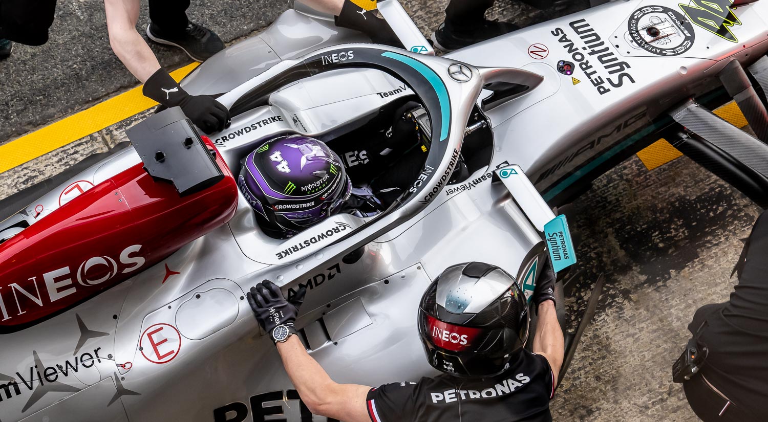 Lewis Hamilton - Mercedes AMG Petronas, Winter Testing, Circuit de Catalunya, 2022