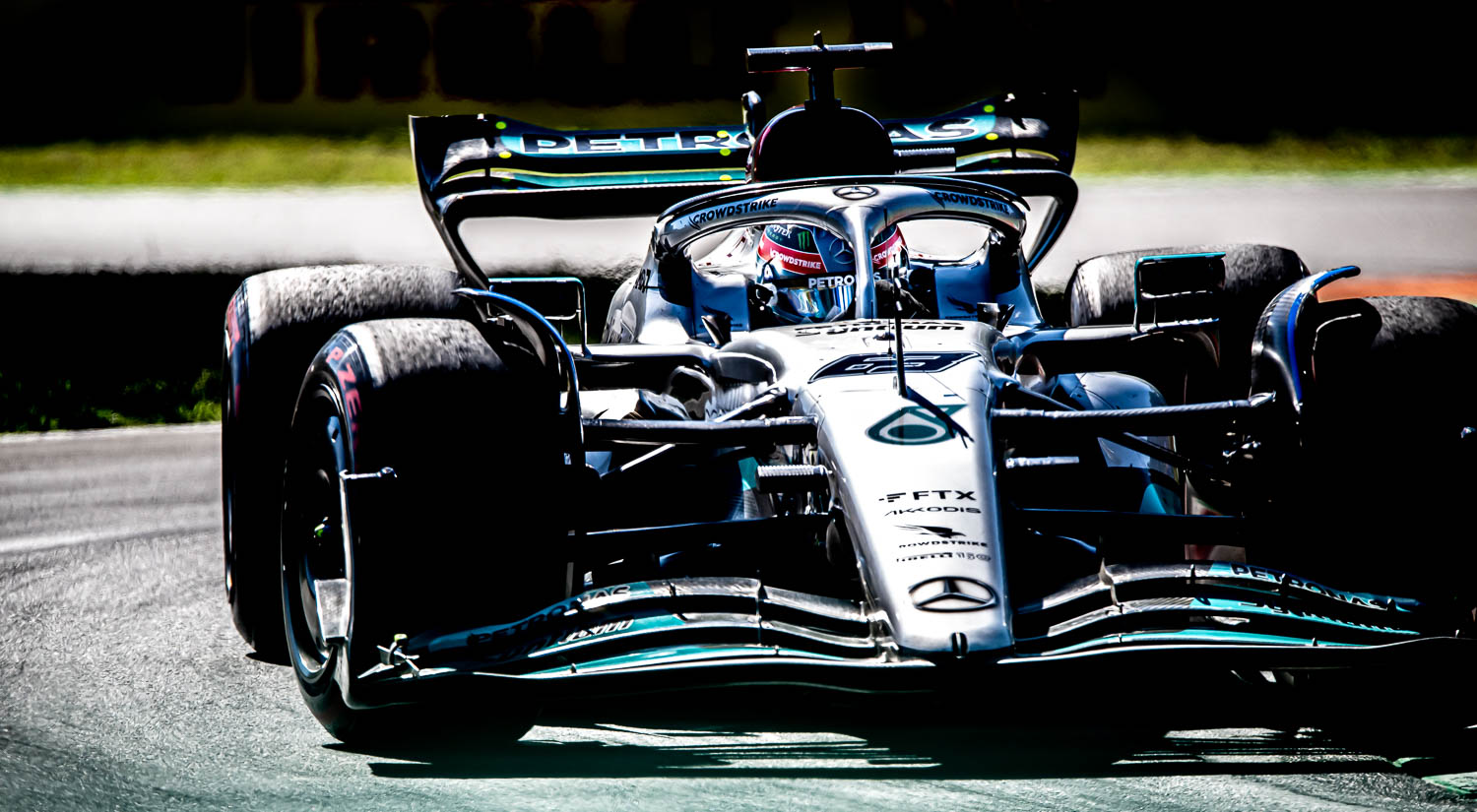 George Russell - Mercedes, Monza Circuit, 2022