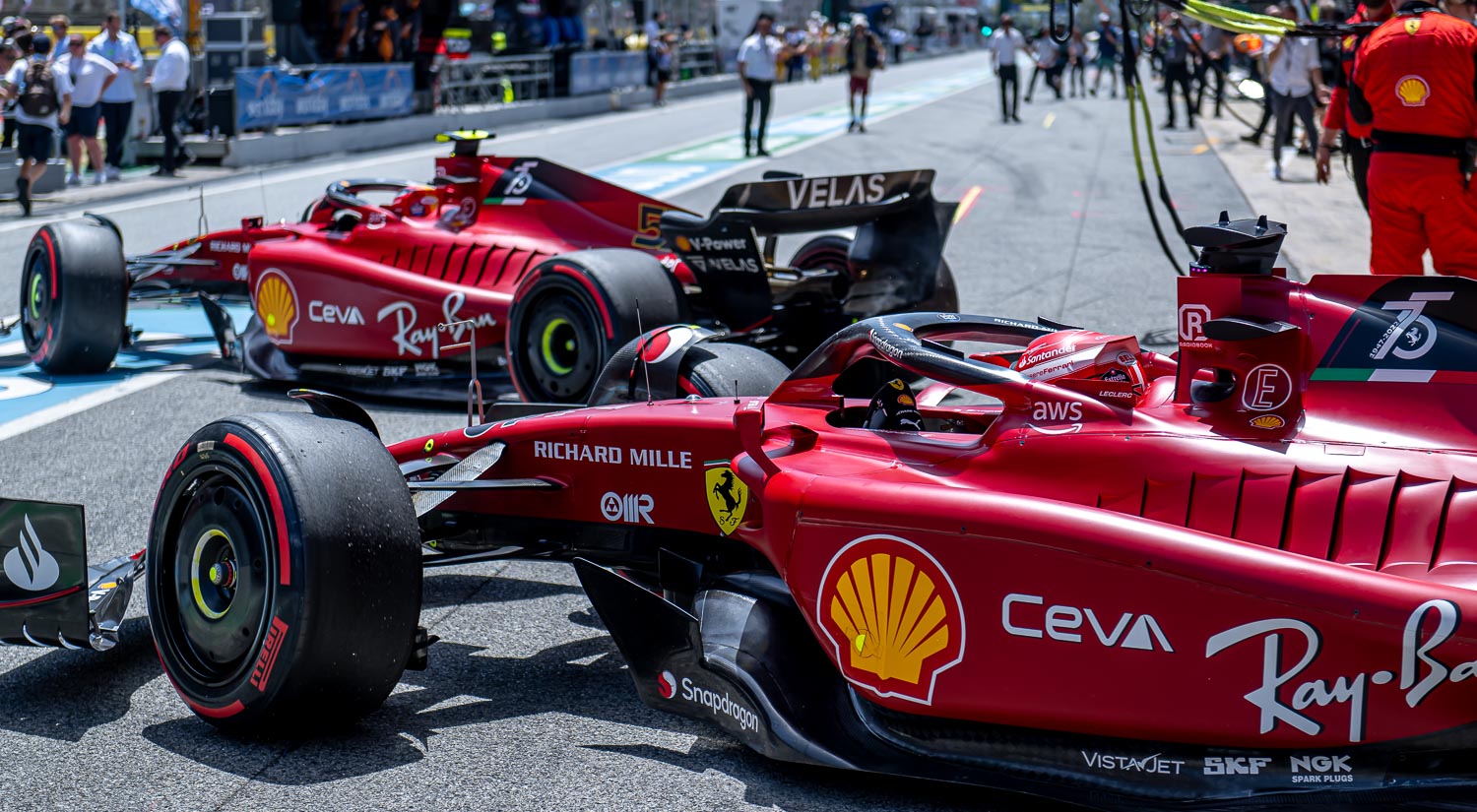 Charles Leclerc and Carlos Sainz Jr, Circuit de Barcelona-Catalunya, 2022