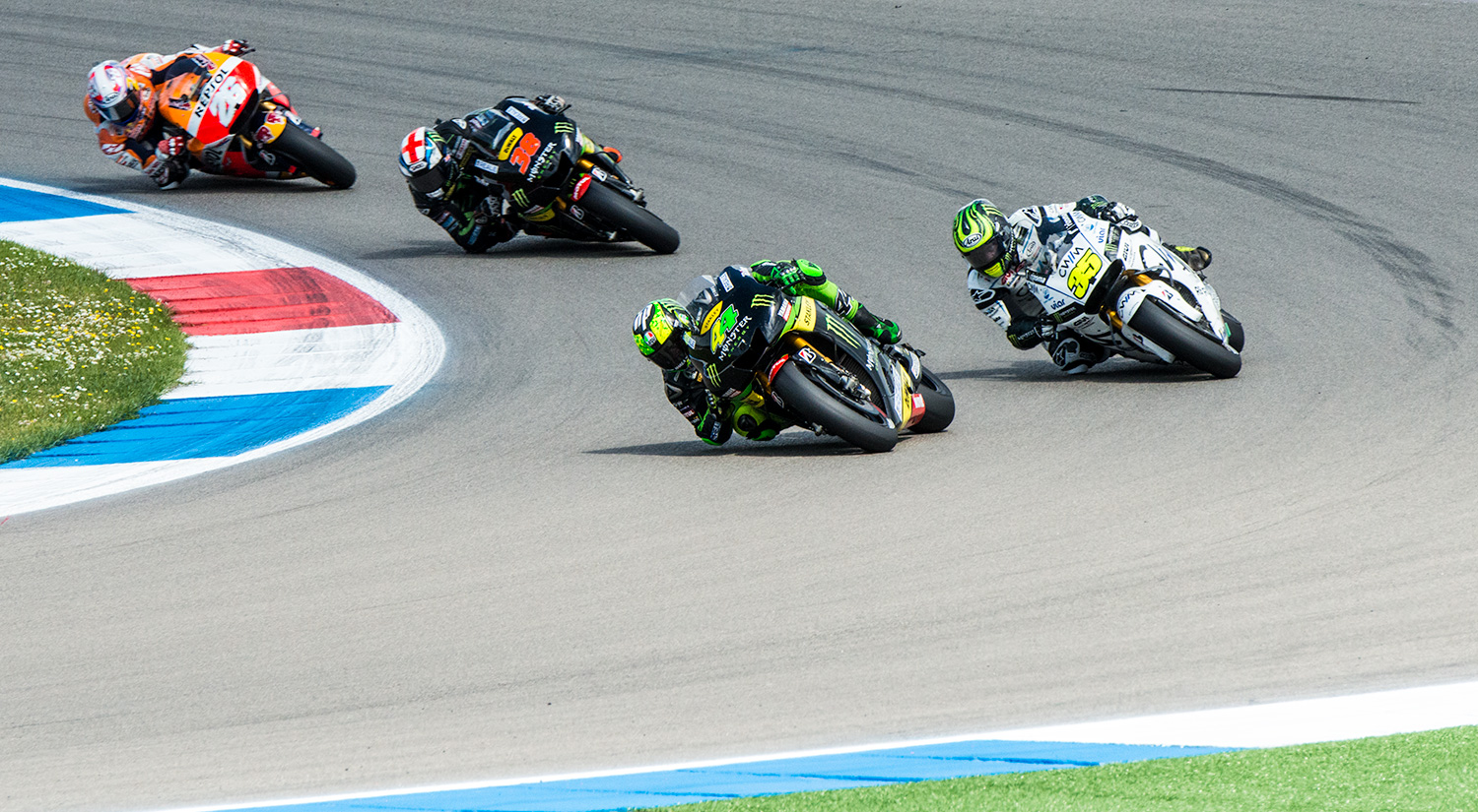 Pol Espargaró,  Cal Crutchlow,  Bradley Smith & Dani Pedrosa, Assen, Netherlands, 2015