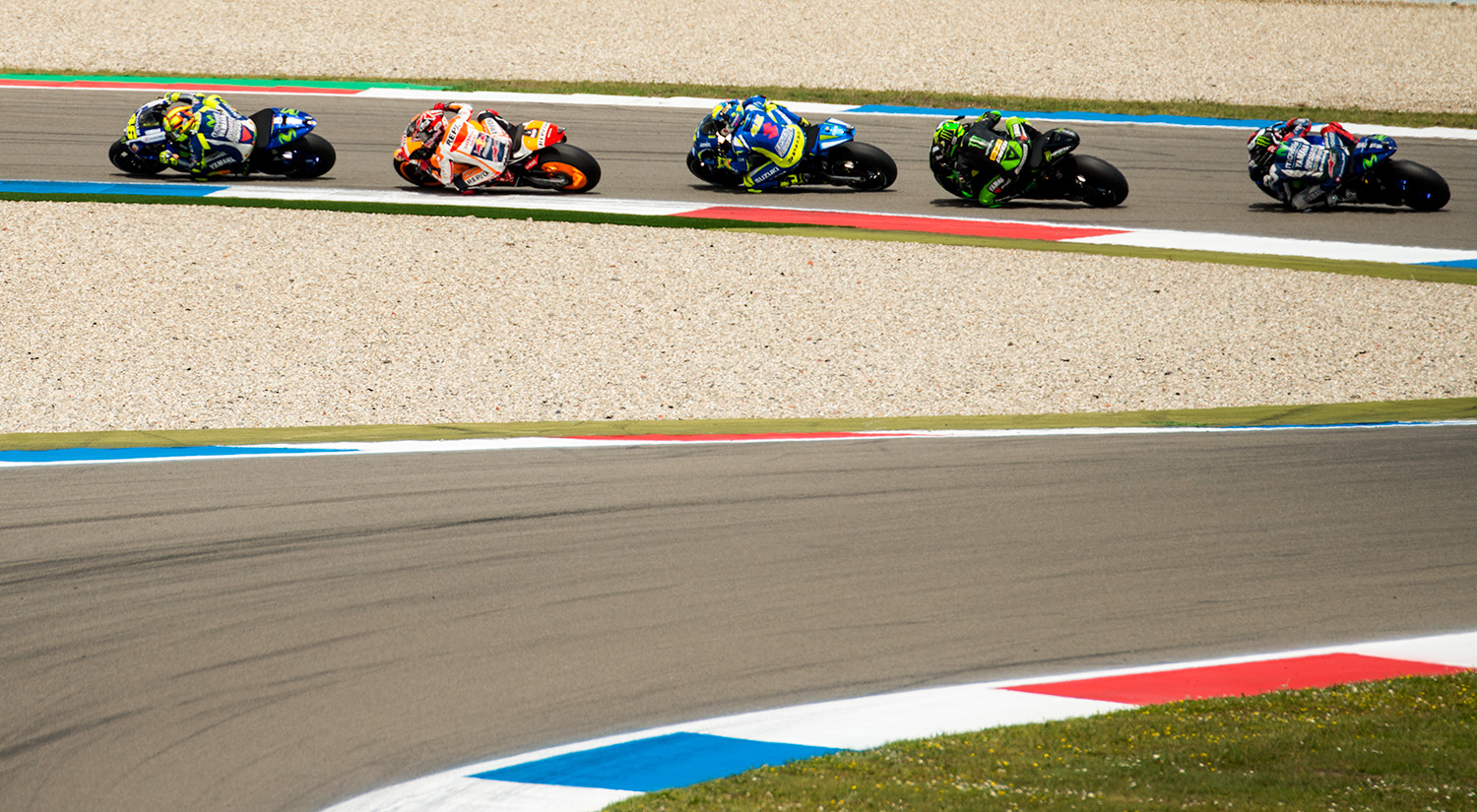 Valentino Rossi, Marc Márquez,  Aleix Espargaró, Pol Espargaró & Jorge Lorenzo, Assen, Netherlands, 2015